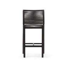 Load image into Gallery viewer, Culip outdoor stool made of rope cord and grey aluminum 65 cm - image 8