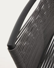 Load image into Gallery viewer, Culip outdoor stool made of rope cord and grey aluminum 65 cm - image 13