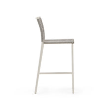 Load image into Gallery viewer, Culip outdoor stool made of rope cord and white aluminium, 65 cm - image 3