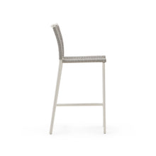 Load image into Gallery viewer, Culip outdoor stool made of rope cord and white aluminium, 65 cm - image 4