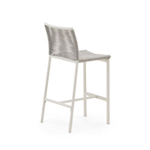 Load image into Gallery viewer, Culip outdoor stool made of rope cord and white aluminium, 65 cm - image 5