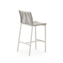Load image into Gallery viewer, Culip outdoor stool made of rope cord and white aluminium, 65 cm - image 6