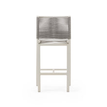 Load image into Gallery viewer, Culip outdoor stool made of rope cord and white aluminium, 65 cm - image 7