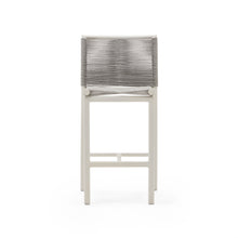 Load image into Gallery viewer, Culip outdoor stool made of rope cord and white aluminium, 65 cm - image 8