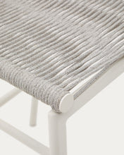 Load image into Gallery viewer, Culip outdoor stool made of rope cord and white aluminium, 65 cm - image 11