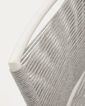 Load image into Gallery viewer, Culip outdoor stool made of rope cord and white aluminium, 65 cm - image 12