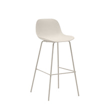 Load image into Gallery viewer, Altea beige stool with beige-finished steel legs 75 cm