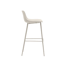Load image into Gallery viewer, Altea beige stool with beige-finished steel legs 75 cm - image 3