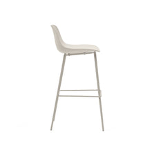 Load image into Gallery viewer, Altea beige stool with beige-finished steel legs 75 cm - image 4