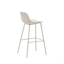 Load image into Gallery viewer, Altea beige stool with beige-finished steel legs 75 cm - image 6