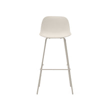 Load image into Gallery viewer, Altea beige stool with beige-finished steel legs 75 cm - image 7