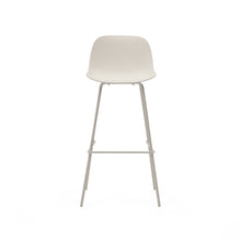 Load image into Gallery viewer, Altea beige stool with beige-finished steel legs 75 cm - image 8