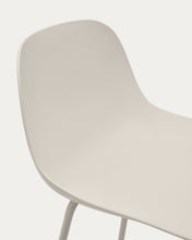 Load image into Gallery viewer, Altea beige stool with beige-finished steel legs 75 cm - image 10