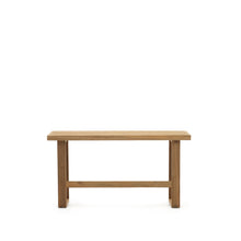 Load image into Gallery viewer, Canadell 100% outdoor solid recycled teak tall bench, 130 cm
