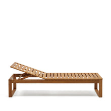 Load image into Gallery viewer, Sulamita outdoor sun lounger made from solid acacia wood FSC 100% - image 6