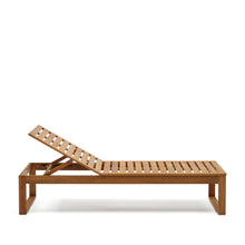 Load image into Gallery viewer, Sulamita outdoor sun lounger made from solid acacia wood FSC 100% - image 7