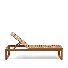 Load image into Gallery viewer, Sulamita outdoor sun lounger made from solid acacia wood FSC 100% - image 9