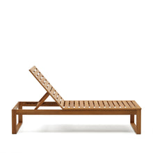Load image into Gallery viewer, Sulamita outdoor sun lounger made from solid acacia wood FSC 100% - image 11