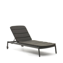 Load image into Gallery viewer, Marcona aluminium sun lounger in a black paint finish