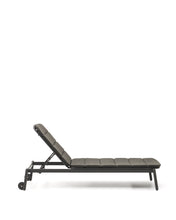 Load image into Gallery viewer, Marcona aluminium sun lounger in a black paint finish - image 4