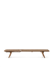 Load image into Gallery viewer, Dandara sun lounger in steel, beige rope and legs in solid FSC 100% acacia wood - image 20
