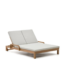 Load image into Gallery viewer, Sonsaura double sun lounger made from solid eucalyptus wood FSC 100%