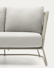 Load image into Gallery viewer, Saconca outdoor 3-seater sofa in rope cord and grey galvanised steel 189 cm - image 12