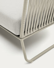 Load image into Gallery viewer, Saconca outdoor 3-seater sofa in rope cord and grey galvanised steel 189 cm - image 15
