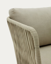 Load image into Gallery viewer, Saconca 3-seater outdoor sofa made of cord and green galvanised steel, 189 cm - image 11