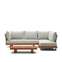 Load image into Gallery viewer, Raco 5 seater corner sofa and coffee table, made from solid acacia wood - image 2