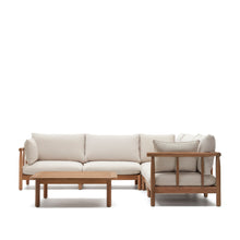 Load image into Gallery viewer, Sacova set, 5 seater corner sofa and coffee table made from solid eucalyptus wood - image 2