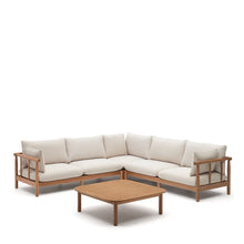 Load image into Gallery viewer, Sacova set, 5 seater corner sofa and coffee table made from solid eucalyptus wood - image 3