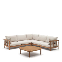 Load image into Gallery viewer, Sacova set, 5 seater corner sofa and coffee table made from solid eucalyptus wood - image 4