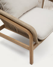 Load image into Gallery viewer, Vellana set: 3-seater sofa, 2 armchairs and coffee table made from FSC 100% solid acacia - image 6