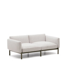 Load image into Gallery viewer, Sorells 2-seater modular outdoor sofa in aluminium with green finish 201 cm