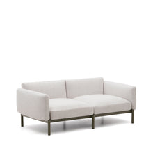 Load image into Gallery viewer, Sorells 2-seater modular outdoor sofa in aluminium with green finish 201 cm - image 2