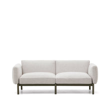 Load image into Gallery viewer, Sorells 2-seater modular outdoor sofa in aluminium with green finish 201 cm - image 4