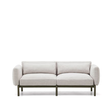 Load image into Gallery viewer, Sorells 2-seater modular outdoor sofa in aluminium with green finish 201 cm - image 6