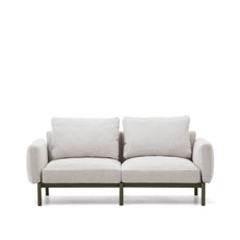 Load image into Gallery viewer, Sorells 2-seater modular outdoor sofa in aluminium with green finish 201 cm - image 7
