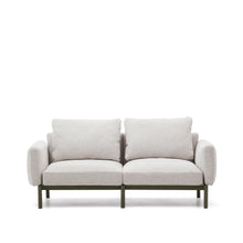 Load image into Gallery viewer, Sorells 2-seater modular outdoor sofa in aluminium with green finish 201 cm - image 8