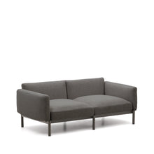 Load image into Gallery viewer, Sorells modular 2-seater outdoor sofa in aluminium with grey finish 201 cm