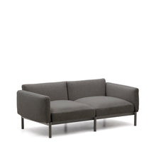 Load image into Gallery viewer, Sorells modular 2-seater outdoor sofa in aluminium with grey finish 201 cm - image 2