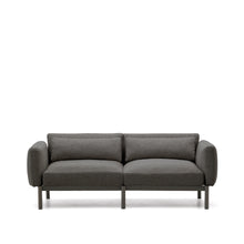 Load image into Gallery viewer, Sorells modular 2-seater outdoor sofa in aluminium with grey finish 201 cm - image 5