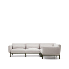Load image into Gallery viewer, Sorells modular 5-seater outdoor corner sofa in aluminium with green finish 276 x 191,5 cm - image 6