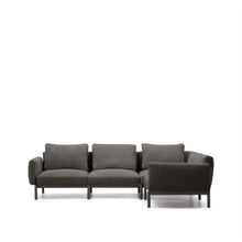 Load image into Gallery viewer, Sorells modular 5-seater outdoor corner sofa in aluminium with grey finish 276 x 191,5 cm - image 7