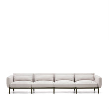 Load image into Gallery viewer, Sorells 4-seater modular outdoor sofa in aluminium with green finish 370 cm - image 6