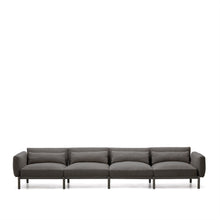 Load image into Gallery viewer, Sorells modular 4-seater outdoor sofa in aluminium with grey finish 370 cm - image 5