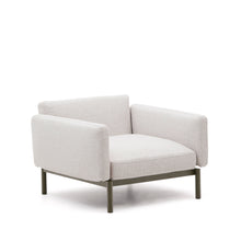 Load image into Gallery viewer, Sorells outdoor modular armchair in aluminium with green finish - image 2