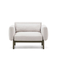 Load image into Gallery viewer, Sorells outdoor modular armchair in aluminium with green finish - image 9