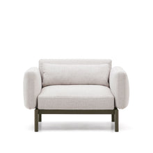 Load image into Gallery viewer, Sorells outdoor modular armchair in aluminium with green finish - image 10